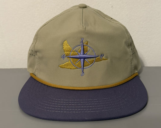 Brown/purple Gold duck