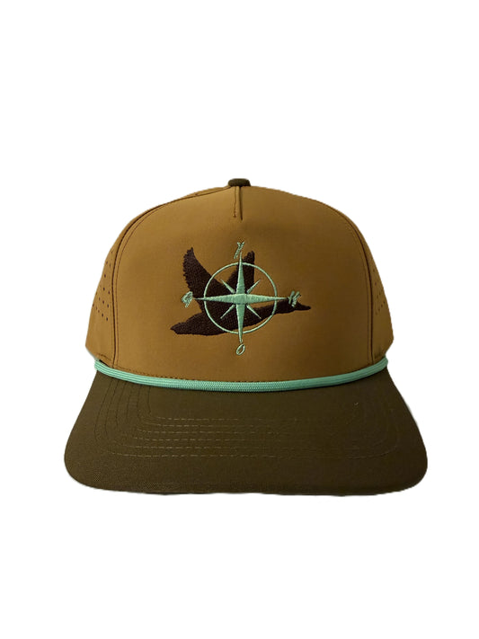 Brown Teal Compass