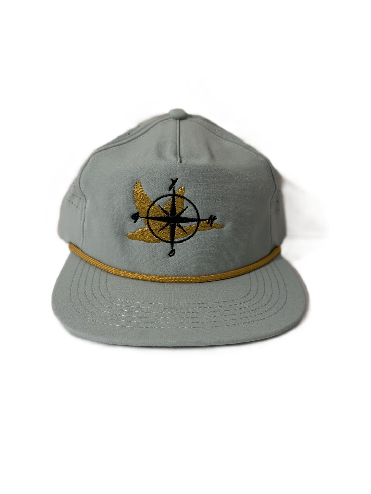 Teal Blue / Gold Compass