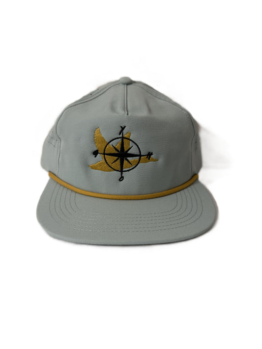 Teal Blue / Gold Compass